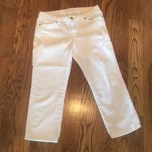 Michael Kors white jean capris